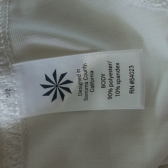 Athleta White Quarter Zip Athletic Yoga Top Jacket S - Picture 10 of 12